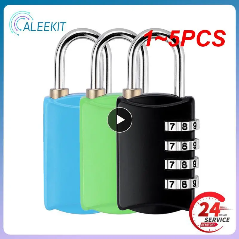 

1~5PCS Dial Digit Password Lock Combination Suitcase Luggage Metal Code Password Locks Padlock Travel Safe Anti-Theft