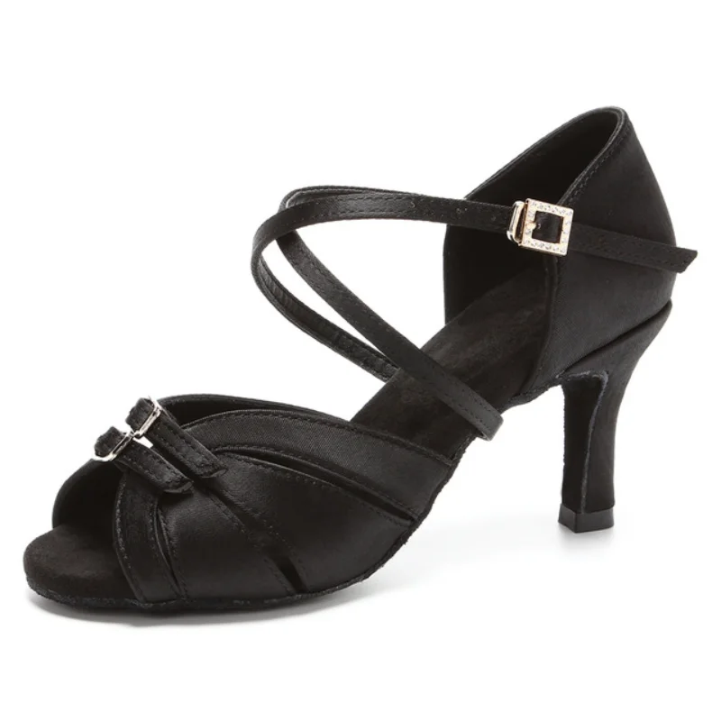 Hot New Latin Dance Shoes For Women Girls Tango Ballroom Salsa Dance Sandals Soft Bottom Dancing Shoes 5cm / 7cm Heel More Style