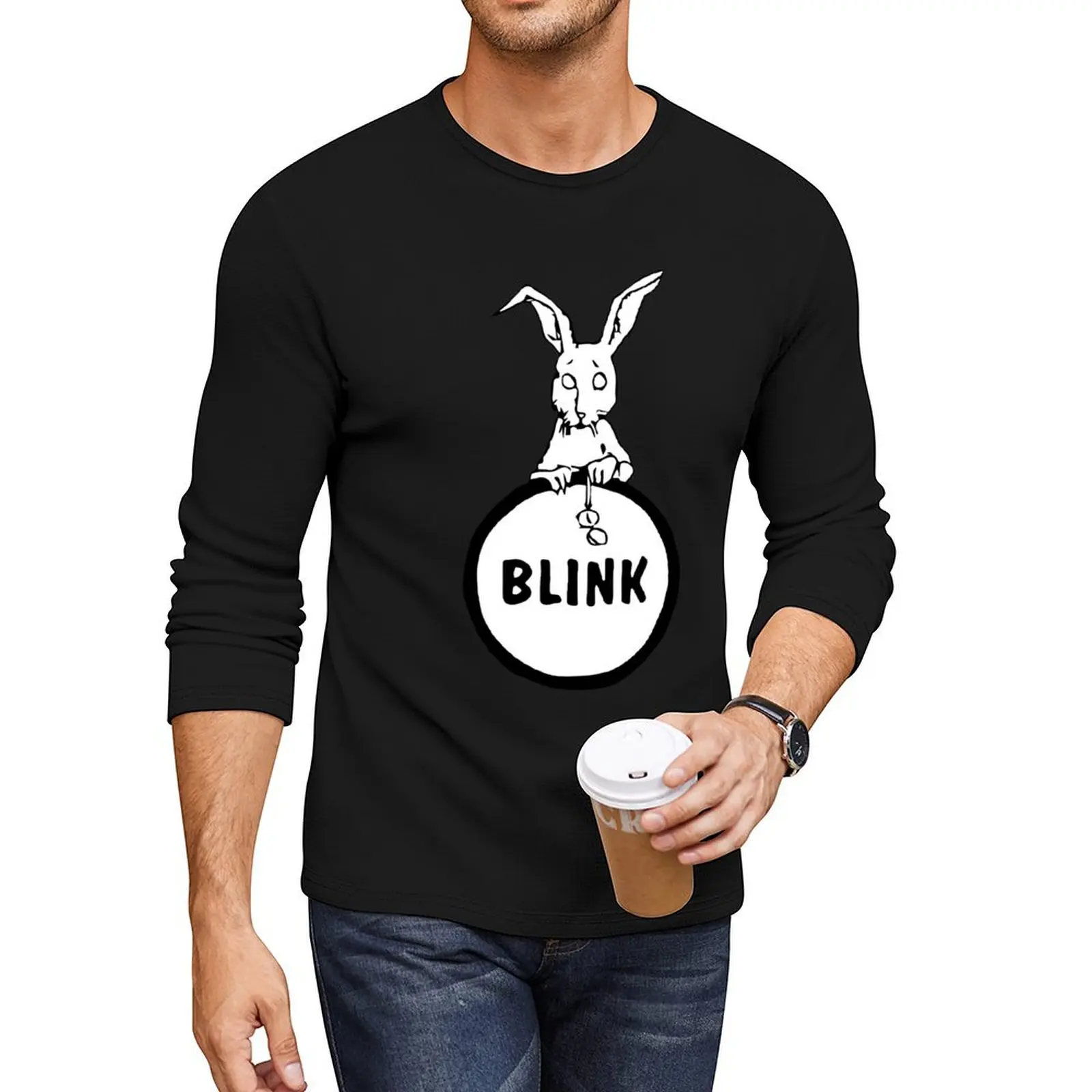 Длинная футболка с логотипом мигающего раннего кролика (до 182) толстовки большого