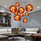 Скандинавская светодиодная Подвесная лампа в виде лавы, потолочный светильник в стиле лофт для гостиной, спальни, домашний декор, комнатное освещение, подвессветильник льник