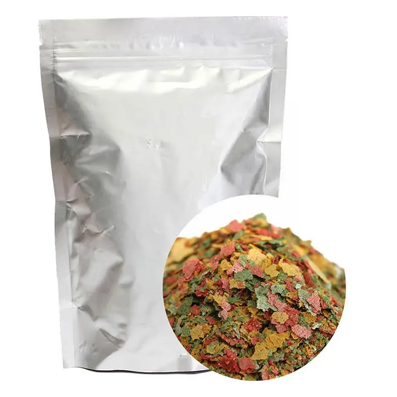 

100g Tropical Ornamental Fish Food Goldfish Carp Small Fish Food 3 Color Flakes Feed Fish Products For Aquarium Accessories