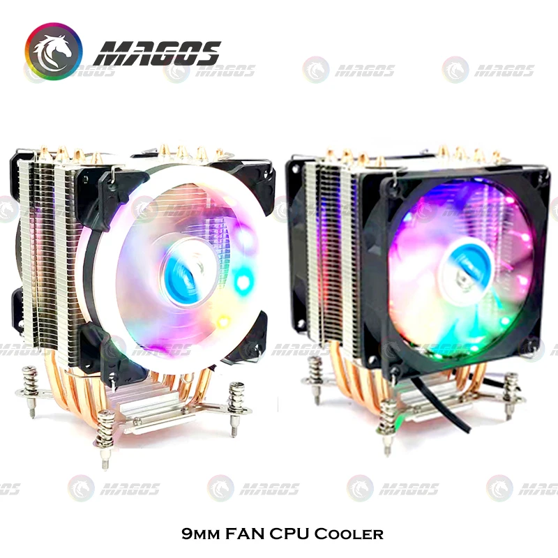 

Кулер для процессора ARGB с 6 тепловыми трубками, радиатор для Intel LGA1700, чехол для настольного компьютера, тихий ШИМ охлаждающий вентилятор