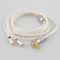 hot sell 8 cores 99 99 pure silver earphone cable for shure se535 se846 mmcx akg n5005 n40 n30 custom armature in ear custom
