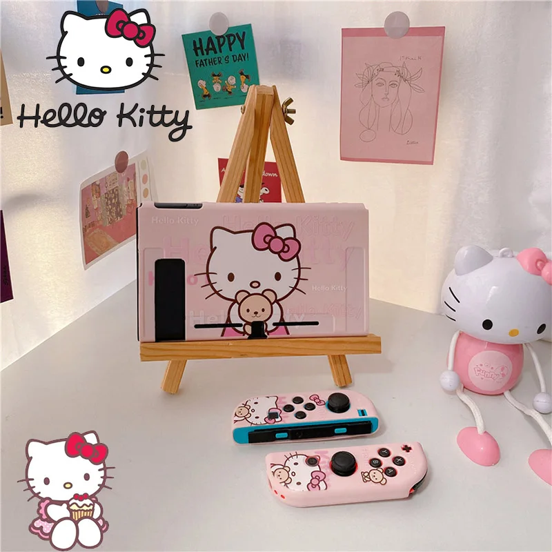 Чехол Hello Kitty для Nintendo Switch милый мультяшный чехол с полным покрытием Твердый