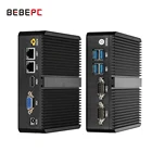 Безвентиляторный промышленный мини-ПК Celeron J4125, Windows 10 Pro HTPC, двойная LAN гигабитная 2 COM Wi-Fi HDMI 2955U, настольный мини-компьютер