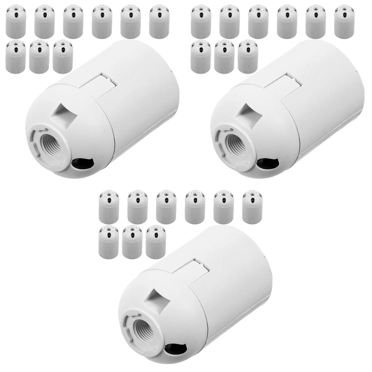

30 Pcs Lamp Holder E27 Light Body Head Table Floor White Black Screw Lighting Accessories