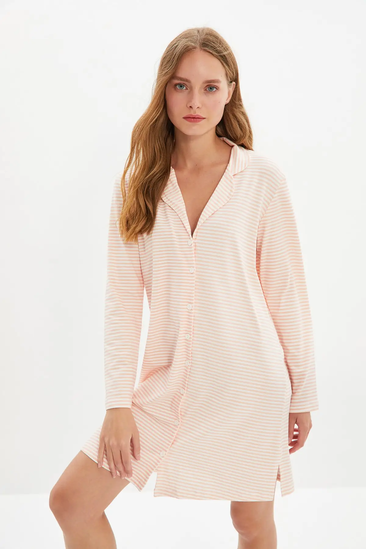 

Trendyol Striped Knitted Nightgown THMAW22GC0085
