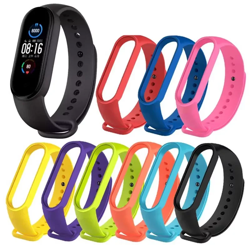 

Silicone Strap for Mi Band 7 6 5 4 3 2 Replacement Wristband Adjustable Bracelet on Miband7 6 Wristband Accessories