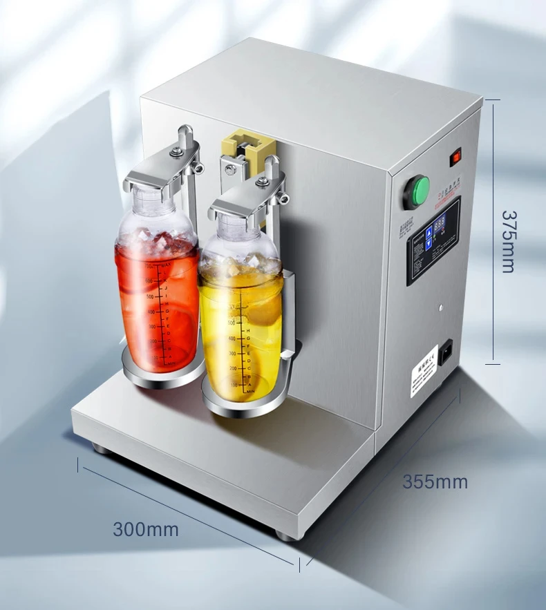 110 В 220 двойная чашка машина для встряхивания пузырьков чая с таймером