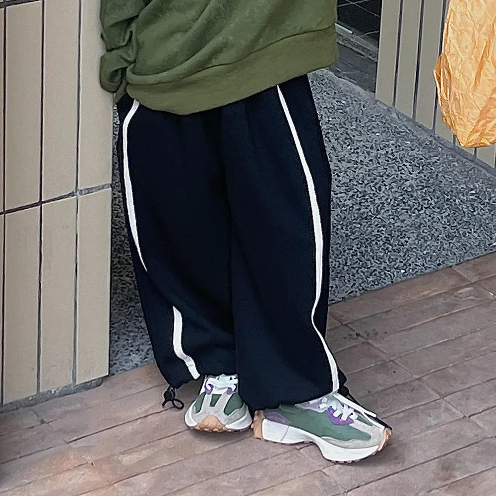 

Брюки унисекс с поясом на резинке, осень 2023