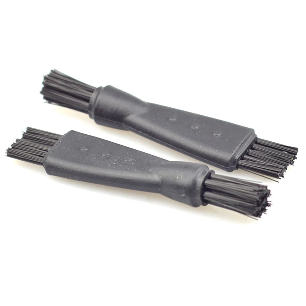

10pcs\set Double Heads Nylon Razor Brush Hair Remover Cleaning Tool Black Plactic Replacement Head Hair Shaving Tools