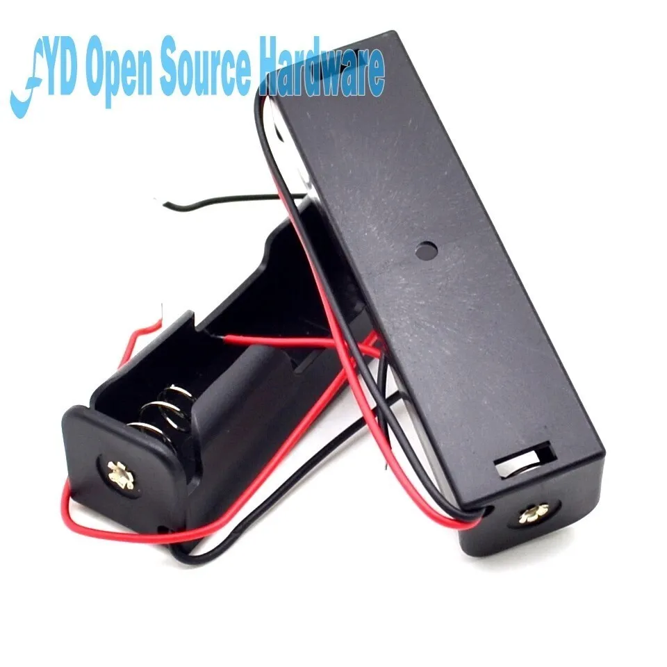 18650 Батарея 3 7 в зажим держатель Коробка Чехол с проводом свинцовая батарея