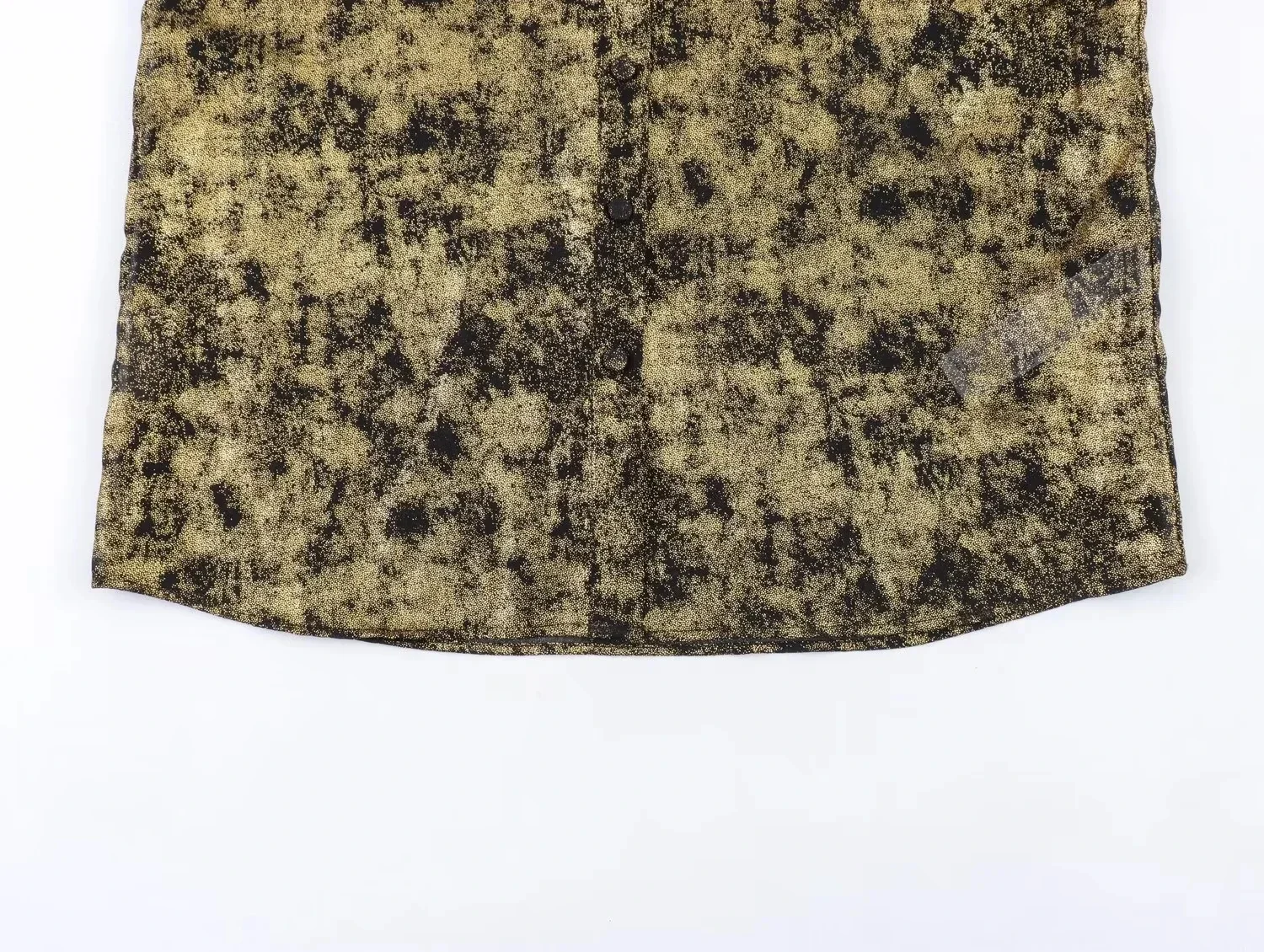 Рубашка женская с длинным рукавом металлик на пуговицах