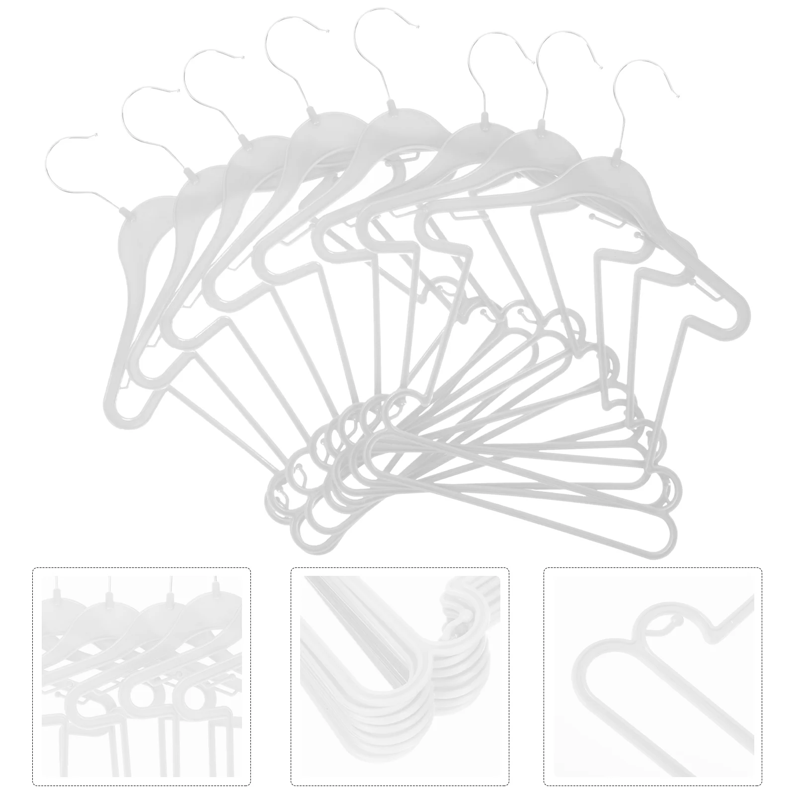 

10 Pcs Children's Suit Hanger Baby Clothes Quilt Toddler Hangers Plastic Closet Kids