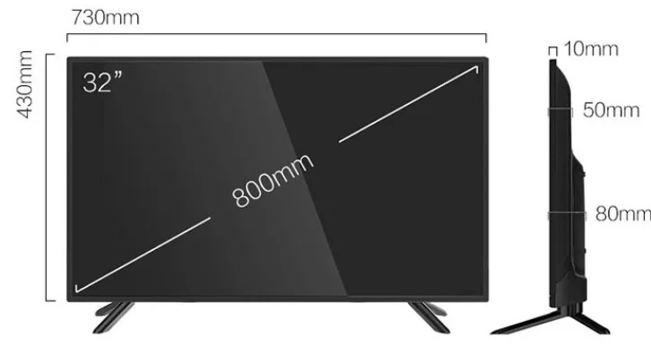 

CUSTOM GLOBAL DC Solar Powered Television LED TV 17 18.5 19 21.5 23.6 27.5 32 inch solor led T2 television TV