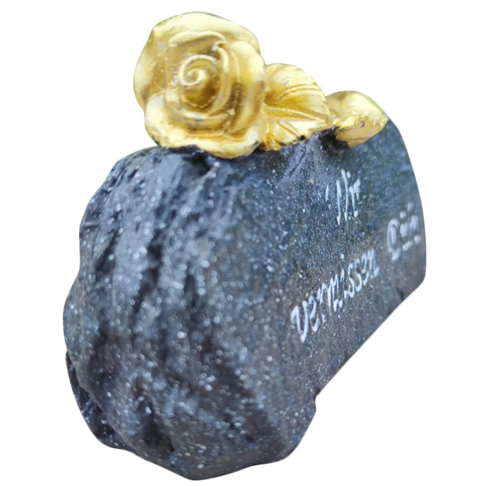 

Cemetery Sacrificial Props Memorial Tombstone Decor Decorative Resin Deceased Relatives Friends Mourning Crafts