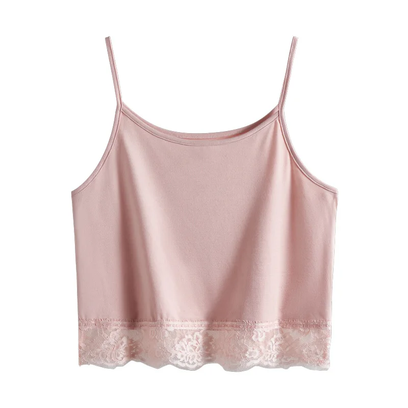 

Women Tops Sexy Cropped Camisole Women Slim Lace Knit Crew Neck Tank Top Fashion Hot Girl Summer T-Shirt Sleeveless Shirt