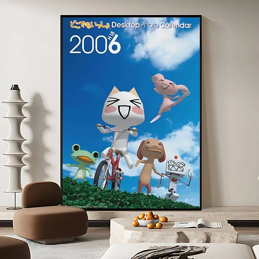 Фото I-Inoue T-Toro CUTE Cat HD качественные настенные художественные ретро постеры для домашнего декора комнаты Kawaii Декор комнаты №4