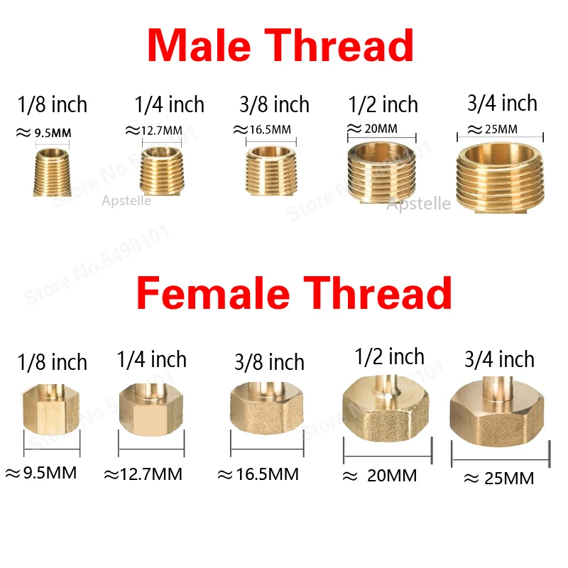 Elbow Female 1/8" 1/4" 3/8" 1/2" 3/4" Thread Brass Pipe Equal Nipple Fittings Quick Adapters Connectors Copper |
