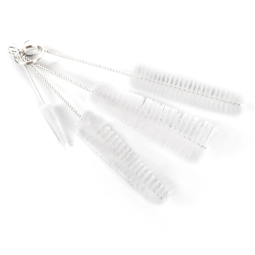 

4Pcs/Set Straw Cleaning Brush Stainless Nylon Soft Hair Glass Tube Cleaner Brushes Baby Milk Bottle Clean Brush Scourer Tools