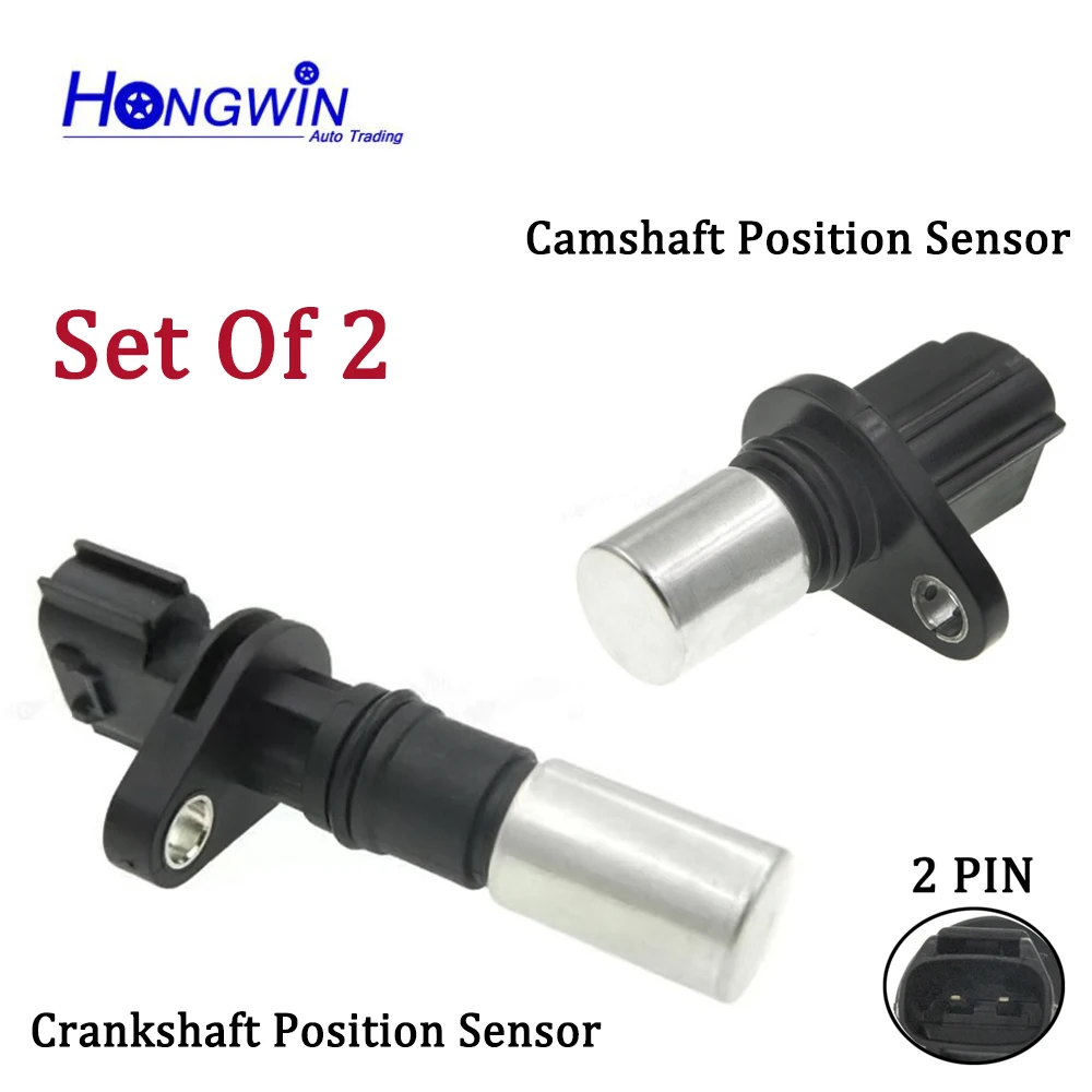 

2 Pcs Camshaft & Crankshaft Position Sensor Fits: Scion xA xB Toyota Echo Prius Prius C Yaris 1.5L OEM#: 90919-05045 90919-05024