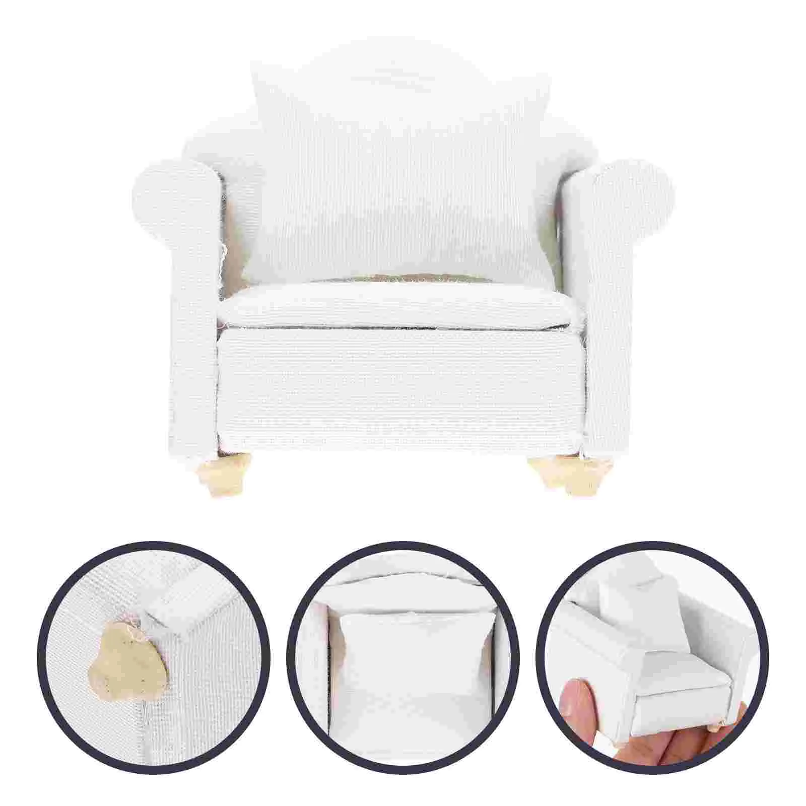 

1Pc Mini Sofa Mini House Furniture Mini House Supplies Dollhouse Furniture For Dollhouse Decoration Children Mini House