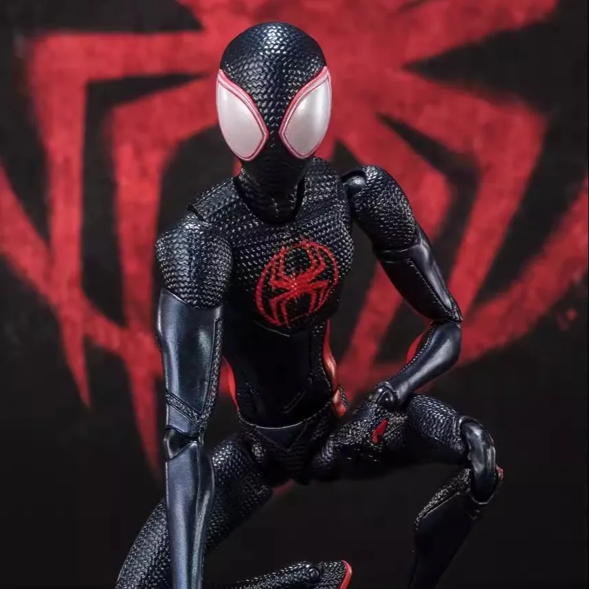 Оригинальный Bandai Shf Sh Figuarts Spider Man Across The Verse Майлз Моралес Гвен 1610 Rooftop Ver детские