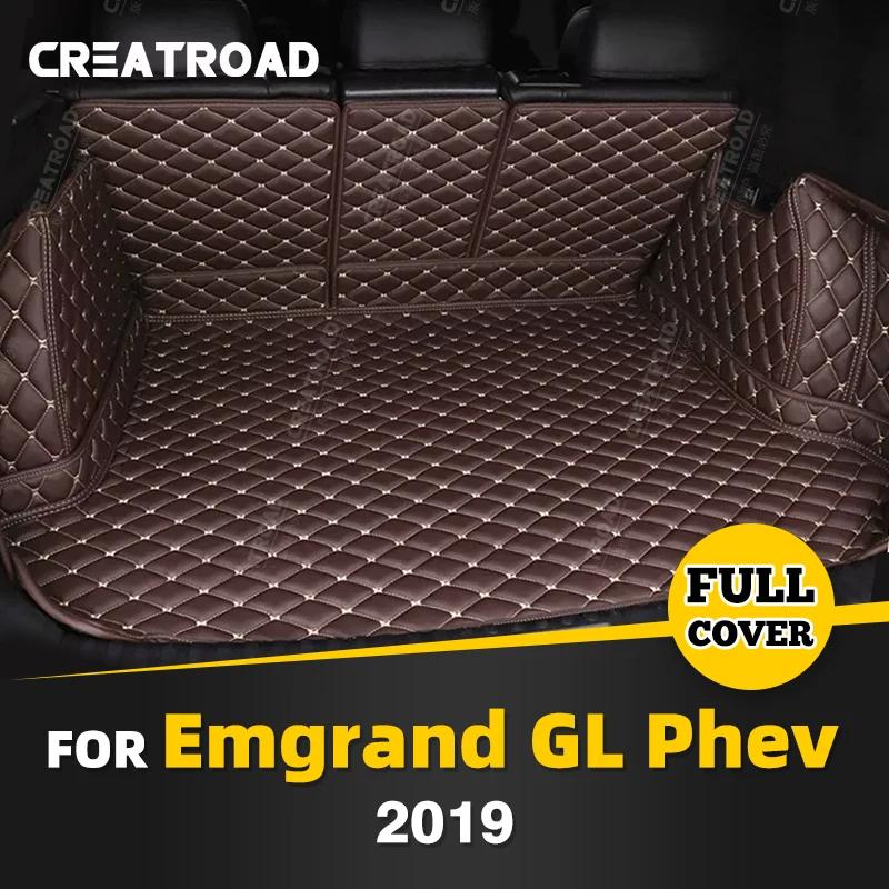 

Автомобильный коврик для багажника с полным покрытием для GEELY Emgrand GL PHEV 2019, автомобильный коврик для багажника, подкладка для груза, защитные аксессуары для интерьера
