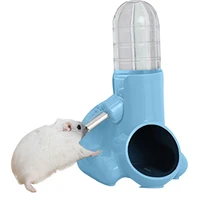 hamster water bottle little pet automatic drinking bottle vertical water dispenser no drip with food container base for small