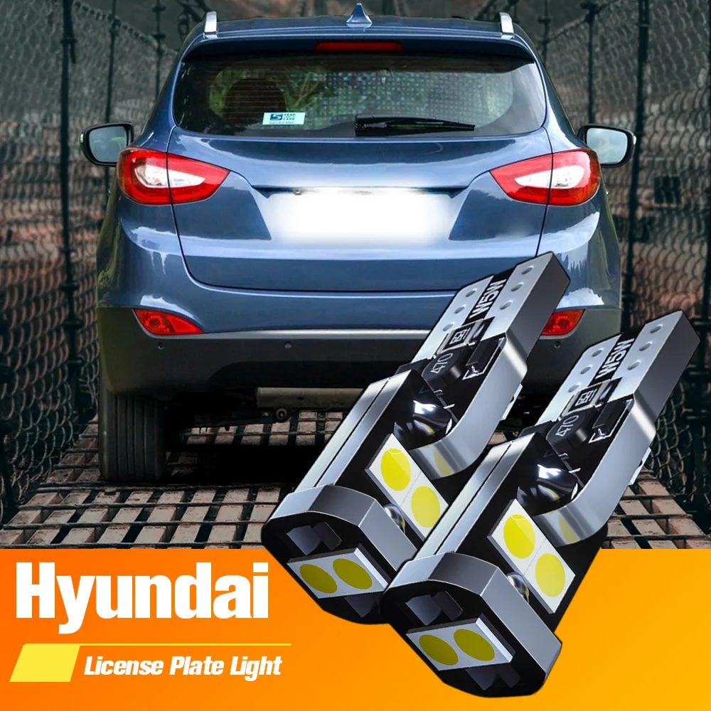 

2pcs LED License Plate Light Bulb W5W T10 For Hyundai i10 i20 i30 i40 ix20 ix35 Santa Fe 1 2 3 4 Sonata 5 6 7 8 Tucson Solaris