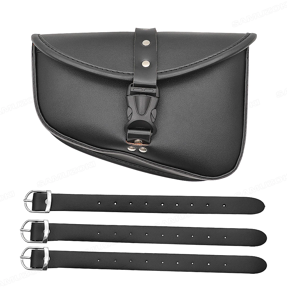 

Ретро мотоциклетная сумка-качалка из искусственной кожи, боковая седельная сумка, подходит для Harley Sportster Honda Rebel 300 500, рокерная сумка, универсальная сумка для инструментов