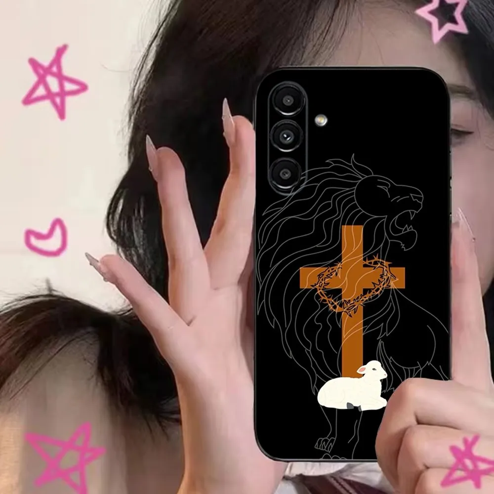 Чехол для телефона с христианским крестом Библии Иисуса Samsung S24 S21 S22 S23 S30 Ultra S20 Plus Fe