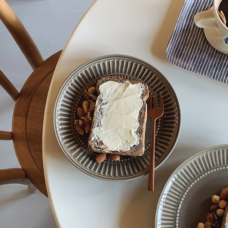 

Ceramic Vintage Plate Party Nordic Microwaveable Dessert Pasta Dishes Dinner Plates Restaurant Pratos Jantar Kitchen Dinnerware
