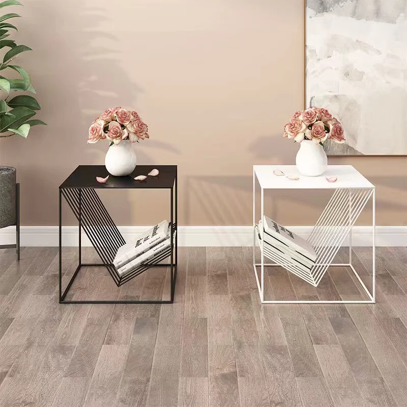 

Clear Coffee Table Magazine Vase Square Metal Center Outdoor Living Room Modern Makeup Dining Table Floor Mesa Bedroom Furniture