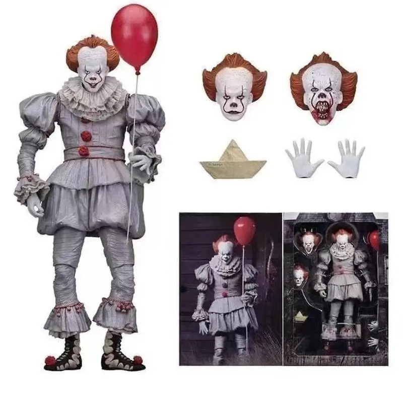 Фото Коллекционная фигурка Neca It Pennywise Joker Reborn Moonlight, лимитированная серия, люкс-издание, модель куклы в стиле хоррор, подарок для фанатов кино №2