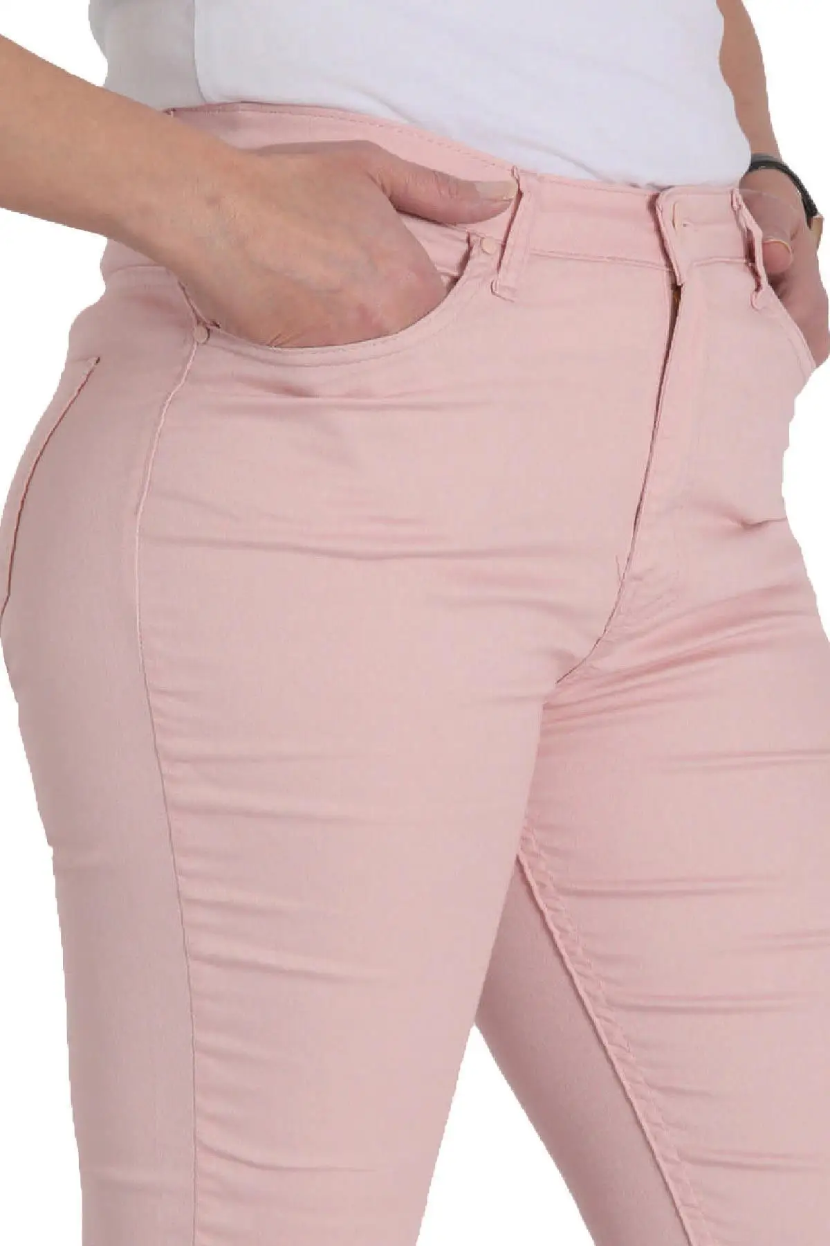 Женские брюки из парусины с нормальной талией|Брюки| |