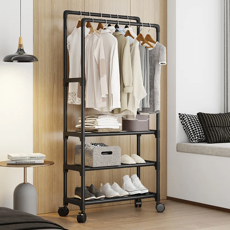 

Скандинавские металлические вешалки для пальто, стойка, черная Простая вешалка для хранения одежды, сушилка, дисплей, роскошная мебель для комнаты