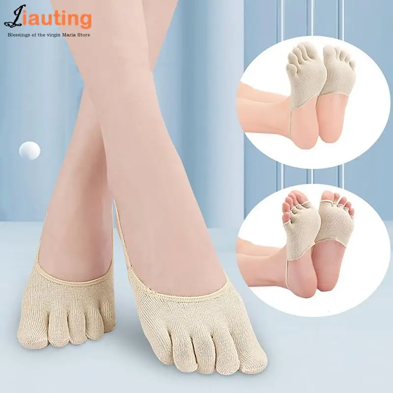 

Invisible Forefoot Elastic Foot Toe Separator Bunion Pain Relief Straighten Bent Toes Split Toe Socks Hallux Valgus Protector