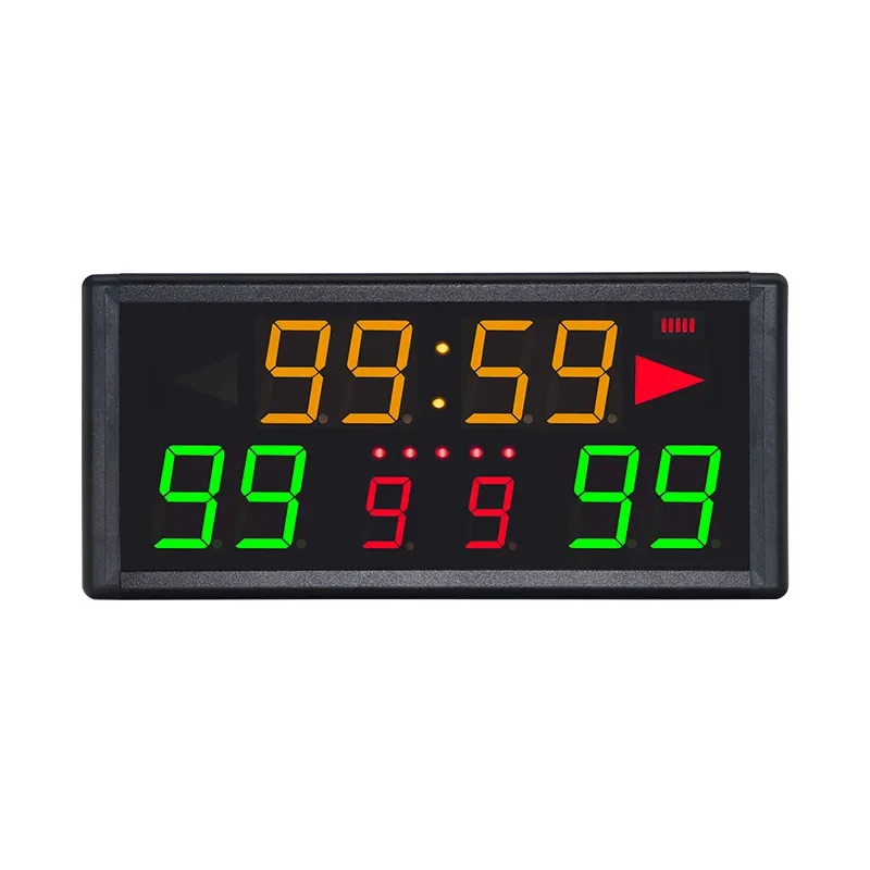 Фото Портативный электронный scoreboard Домашний и выездной scoreboard Светодиодный дисплей Поддержка баскетбольного scoreboard с дистанционным управлением №1