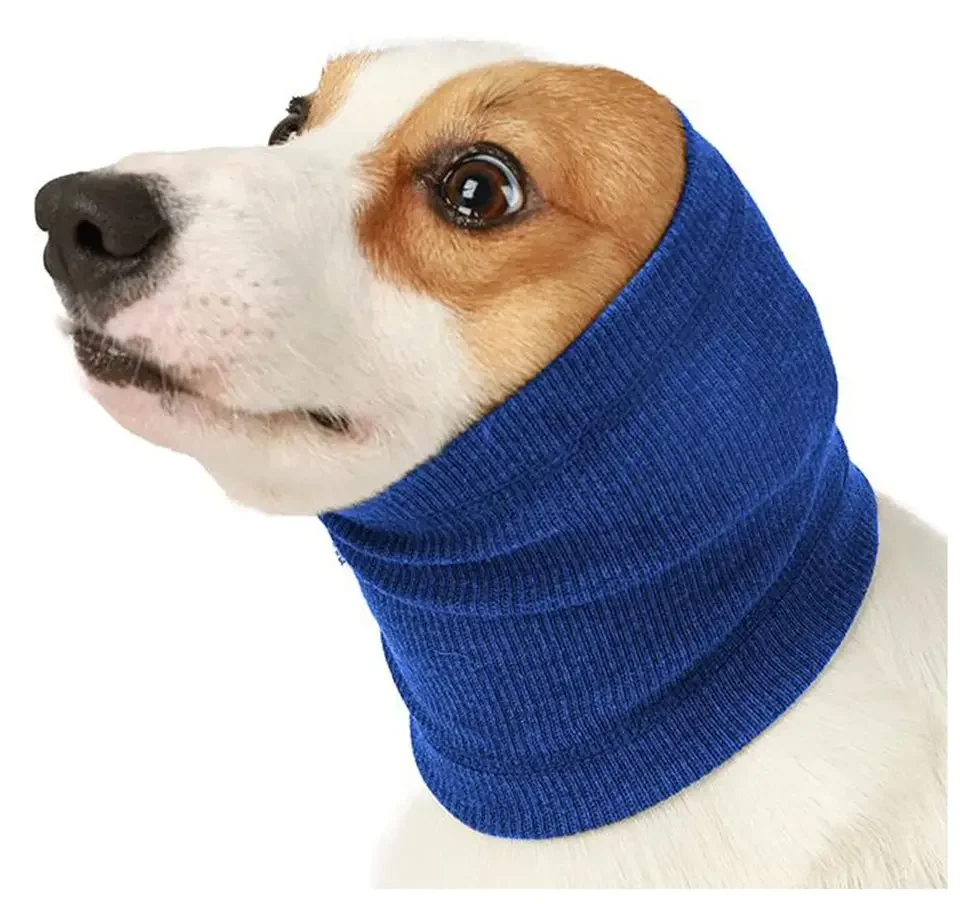 

Pet Dog Soothing Head Cover Bandana Hoodie For Dog Ear Cover Soothe Calming Dog Anxiety Stress Relief Head Cover