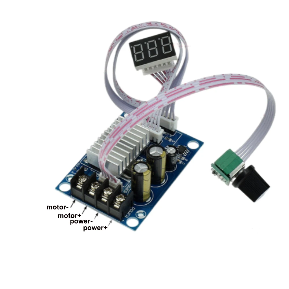 DC12-24V регулятор двигателя с линейным цифровым дисплеем скорости шим 0-100%