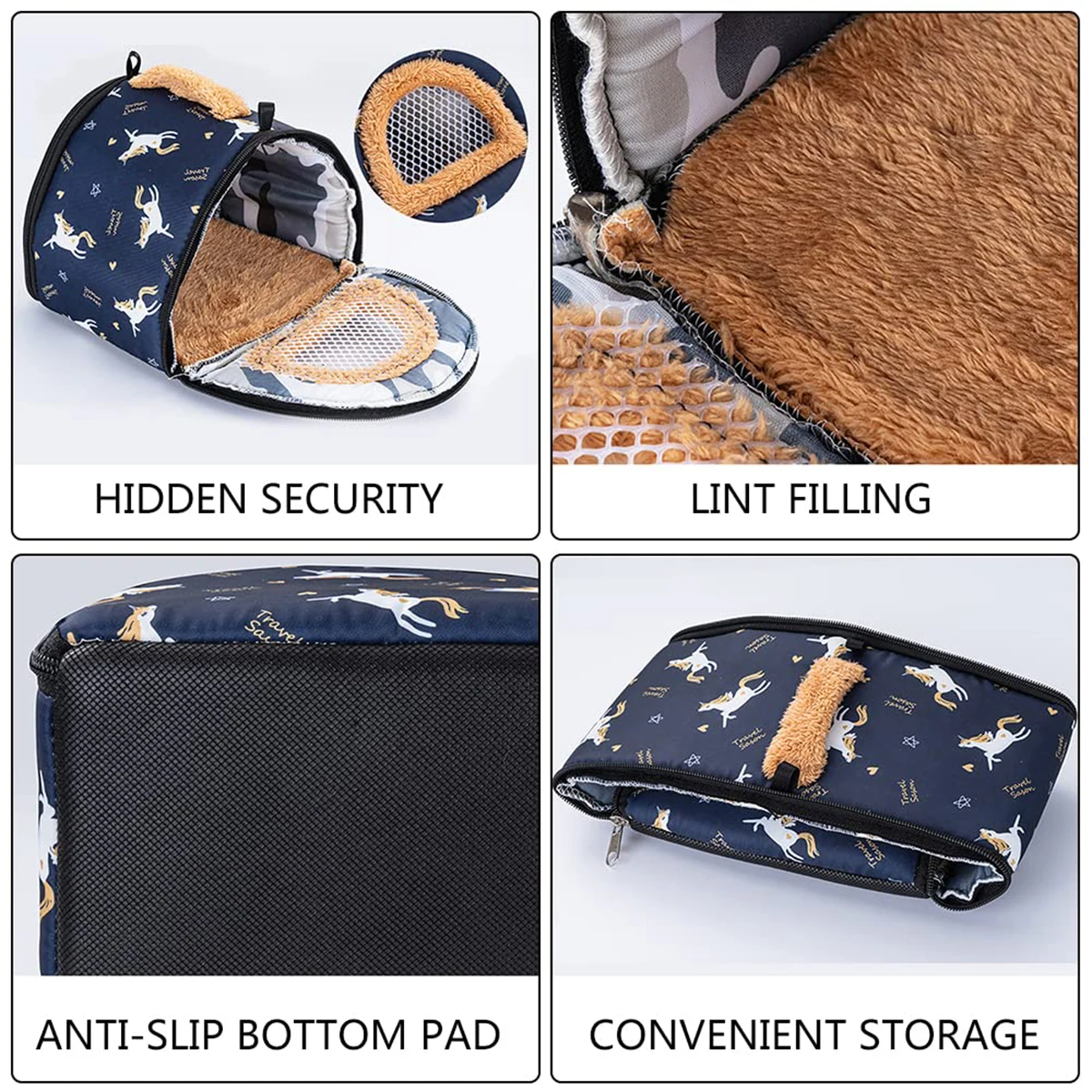 Портативная маленькая сумка-тоут для путешествий воздухопроницаемая подвесная