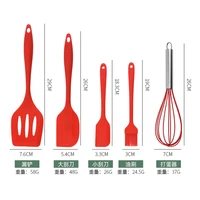 non stick cooking tools 5 pieces silicone kitchen utensils sets kitchenware with silicone handle