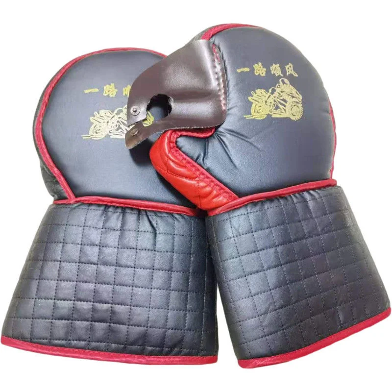 

Winter Motorcycle Scooter Windproof Bike Thickened Warm Protect Rainproof Handlebar Handle 1 Pairs Riding Guard Cover Gloves