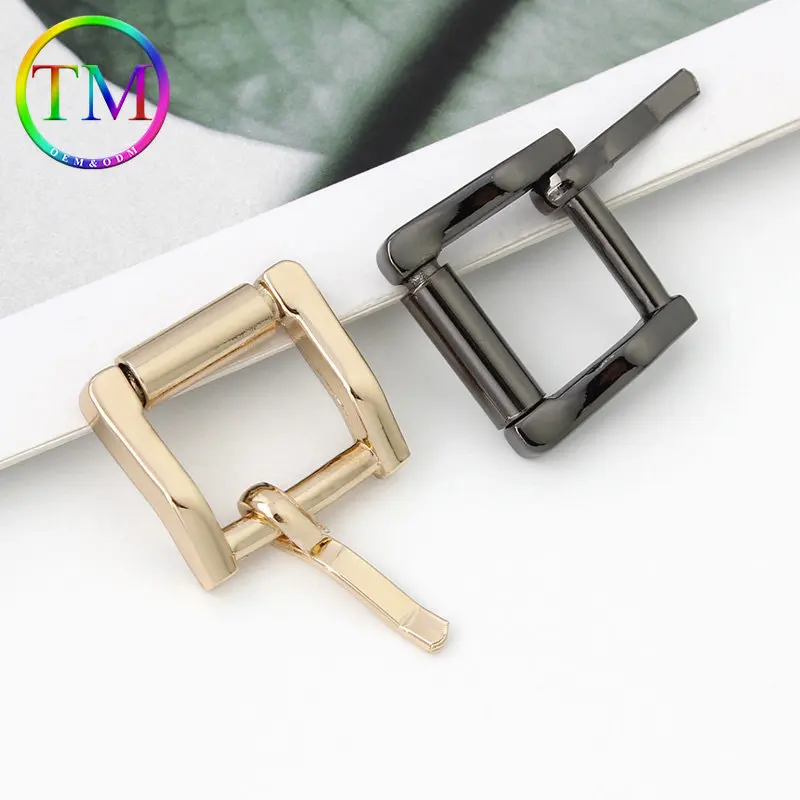 10-50Pcs 6Colors Metal Single Pin Buckle Handbag Strap Square Ring Adjuster Buckle For Belt Leather Craft Accessories