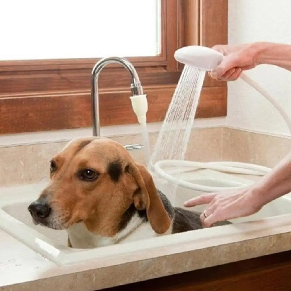 Portable Handheld Splash Shower Tub Sink Faucet Attachment Hose Head Washing Sprinkler Shower Kit Spray Pet