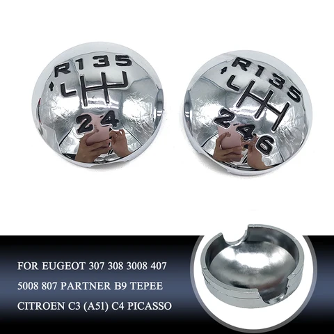 Для Peugeot 307 308 3008 407 5008 807 Partner B9 Tepee Citroen C3 (A51) C4 Picasso Автомобильная Ручка рычага переключения передач верхняя крышка