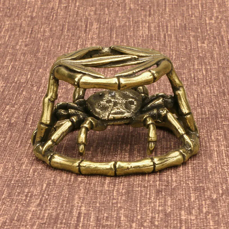 

Brass crab statue mini crab statue house decoration animal ornaments tea pet