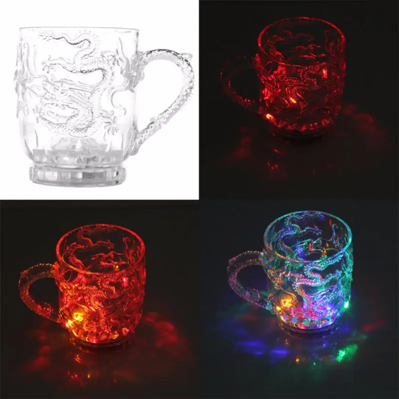 Меняющаяся чашка дракона активированная водой светящаяся пиво кофе молоко чай