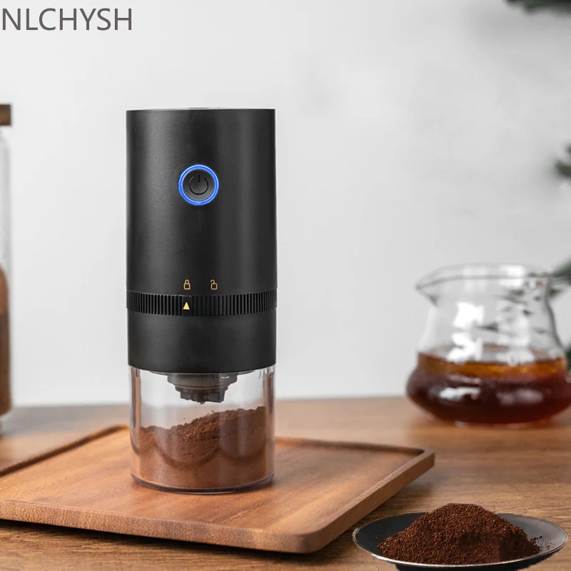 

Electric Coffee Grinder Portable Nuts Grains Pepper Cofee Bean Spice Mill USB Rechargeable Grinder Machine Professional